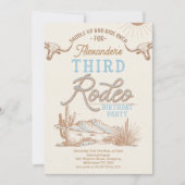  Blue Boys eerste Rodeo 3e verjaardag Kaart (Voorkant)