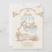  Blue Boys eerste Rodeo 5e verjaardag Kaart (Voorkant)