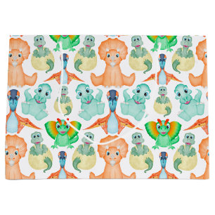 Blue Boys Jurassic Dino Verjaardag Dinosaurus Groot Cadeauzakje