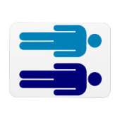 Blue Boys LGBTQ Magneet (Horizontaal)