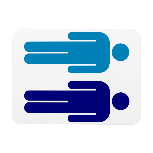 Blue Boys LGBTQ Magneet (Horizontaal)