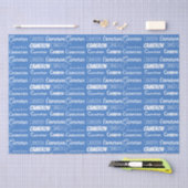  Blue Boys Naam Font Collage Tissuepapier (Craft)