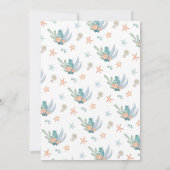 Blue Boys Ocean onder het Zeeen Baby shower Kaart (Achterkant)