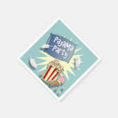 Blue Boys Sleepover Pajama Party servet (Hoek)