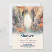 Blue Boys Under the Zee Creatures Baby shower Kaart (Voorkant)