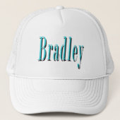 Blue Bradley Name Logo, Trucker Pet (Voorkant)