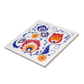 Blue Branch Poland Folk Tegel Tegeltje (Zijkant)