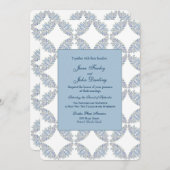 Blue Branches Wedding Uitnodiging (Voorkant / Achterkant)