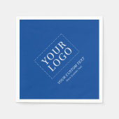 Blue Branded Custom Business Logo Promotion Napk Servet (Voorkant)