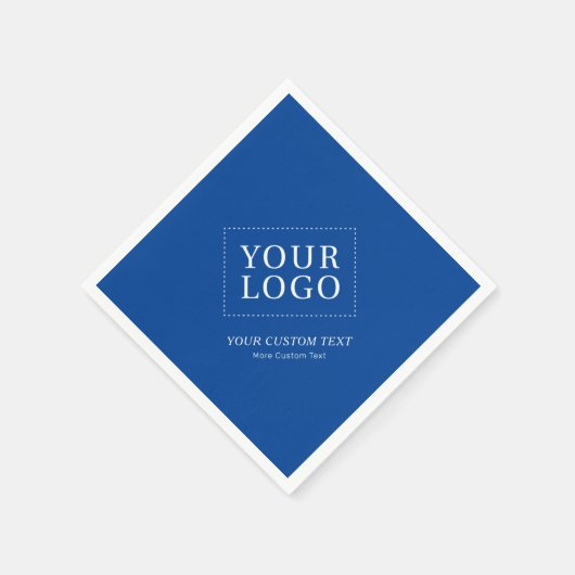 Blue Branded Custom Business Logo Promotion Napk Servet (Hoek)