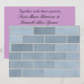 Blue Brick-muur Kaart (Voorkant / Achterkant)