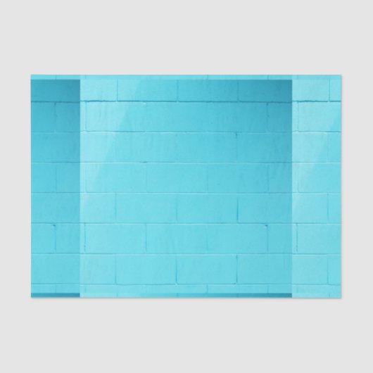 Blue Brick-muur Tissuepapier (Voorkant)