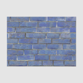 Blue Brick Pattern Tissuepapier