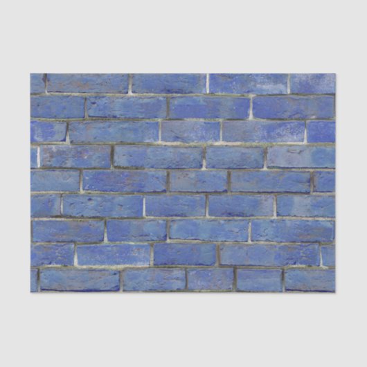 Blue Brick Pattern Tissuepapier (Voorkant)