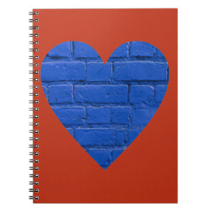 Blue Bricks op het Red Heart Notitieboek