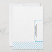 Blue Bridal Shower Invitation - Tea Kaart (Achterkant)