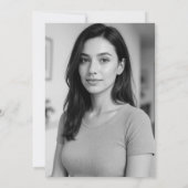 Blue Bridal Shower Invitations Hydrangea Kaart (Achterkant)