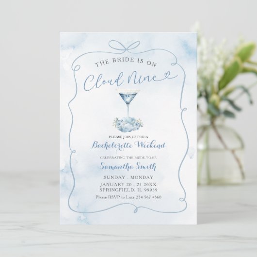 Blue Bride staat op Cloud Nine Bachelorette-route Kaart (Staand voorkant)