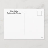 Blue Bridge Jacksonville, Florida Feestdagenkaart (Achterkant)