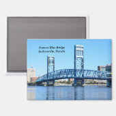 Blue Bridge Jacksonville, Florida Magneet (Voorkant / Achterkant)