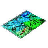 Blue bright abstract Spiral Photo Notebook,Delight Notitieboek (Linkerzijde)