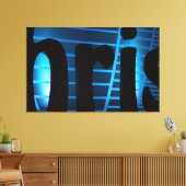 Blue Bris - Grote Ingepakte Canvas Kunstprint Afdruk (Insitu (Woonkamer))