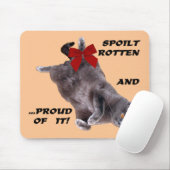 Blue British Shorthair Cat mousepad:Spoilt Rotten Muismat (Met muis)