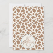  Blue Brown Cowboy Eerste Rodeo 1e Verjaardag Kaart (Achterkant)