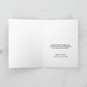 Blue & Brown leather Gold Script Dad Birthday Kaart (Binnen)