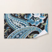Blue Brown  Paisley Bad Handdoek (Handdoek)
