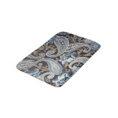 Blue Brown  Paisley Badmat (Gekanteld)