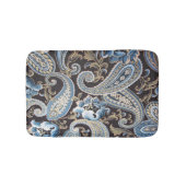 Blue Brown  Paisley Badmat (Voorkant)