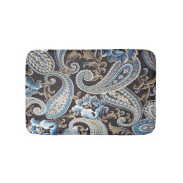 Blue Brown  Paisley Badmat