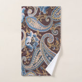 Blue Brown  Paisley New Bad Handdoek (Handdoek)