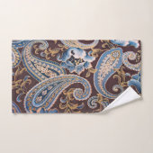 Blue Brown  Paisley New Bad Handdoek (Handdoek)