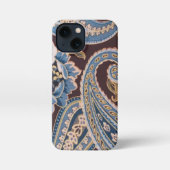 Blue Brown  Paisley New iPhone Hoesje (Achterkant)