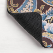 Blue Brown Paisley New Muismat (Hoek)