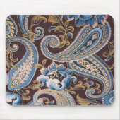Blue Brown Paisley New Muismat (Voorkant)