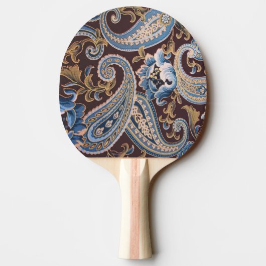 Blue Brown  Paisley New Tafeltennisbatje (Achterkant)