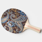 Blue Brown  Paisley New Tafeltennisbatje (Zijkant)