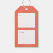 Blue Brown Red Bon Voyage Party voor Label Cadeaulabel (Achterkant)