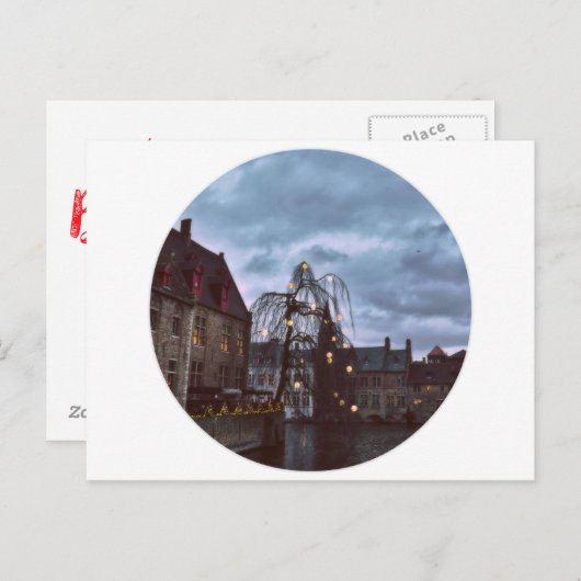 Blue Brugge Briefkaart (Voorkant / Achterkant)