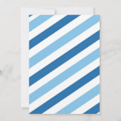 Blue Bruh You In Pizza En Ballon Verjaardagsjongen Kaart (Achterkant)