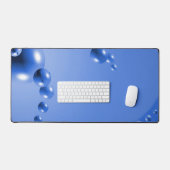 Blue Bubble Abstract Bureaumat (Keyboard & Muis)