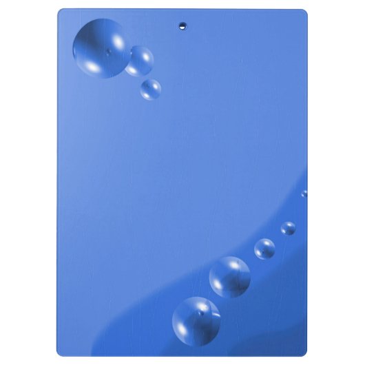 Blue Bubble Abstract Klembord (Achterkant)