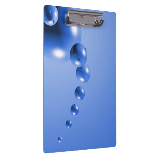 Blue Bubble Abstract Klembord (Rechts)