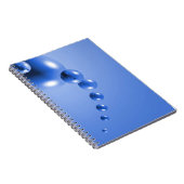 Blue Bubble Abstract Notitieboek (Rechterzijde)