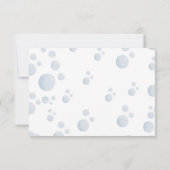 Blue Bubble Bath Animal Baby Shower Bedankkaart (Achterkant)