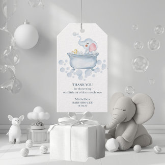 Blue Bubble Bath Animal Baby Shower Cadeaulabel