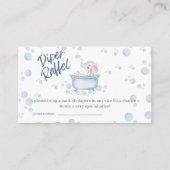 Blue Bubble Bath Animal Baby Shower Informatiekaartje (Voorkant)
